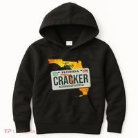 Funny Cracker Florida License Plate Kids Hoodie thumb 0