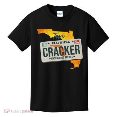 Funny Cracker Florida License Plate Kids T-Shirt