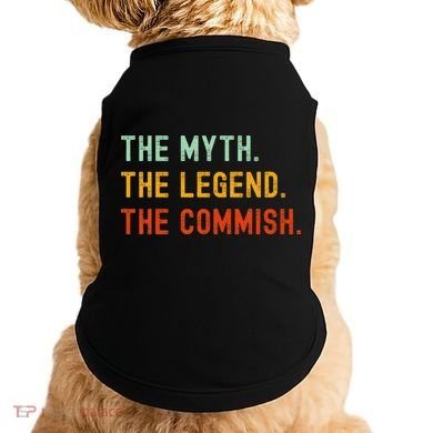 Funny Commish Fantasy Baseball Commissioner Sarcastic Doggie Tank