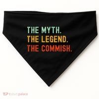Funny Commish Fantasy Baseball Commissioner Sarcastic USA-Made Doggie Bandana thumb 0