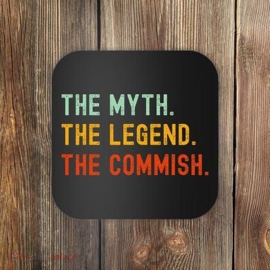 Funny Commish Fantasy Baseball Commissioner Sarcastic Coaster