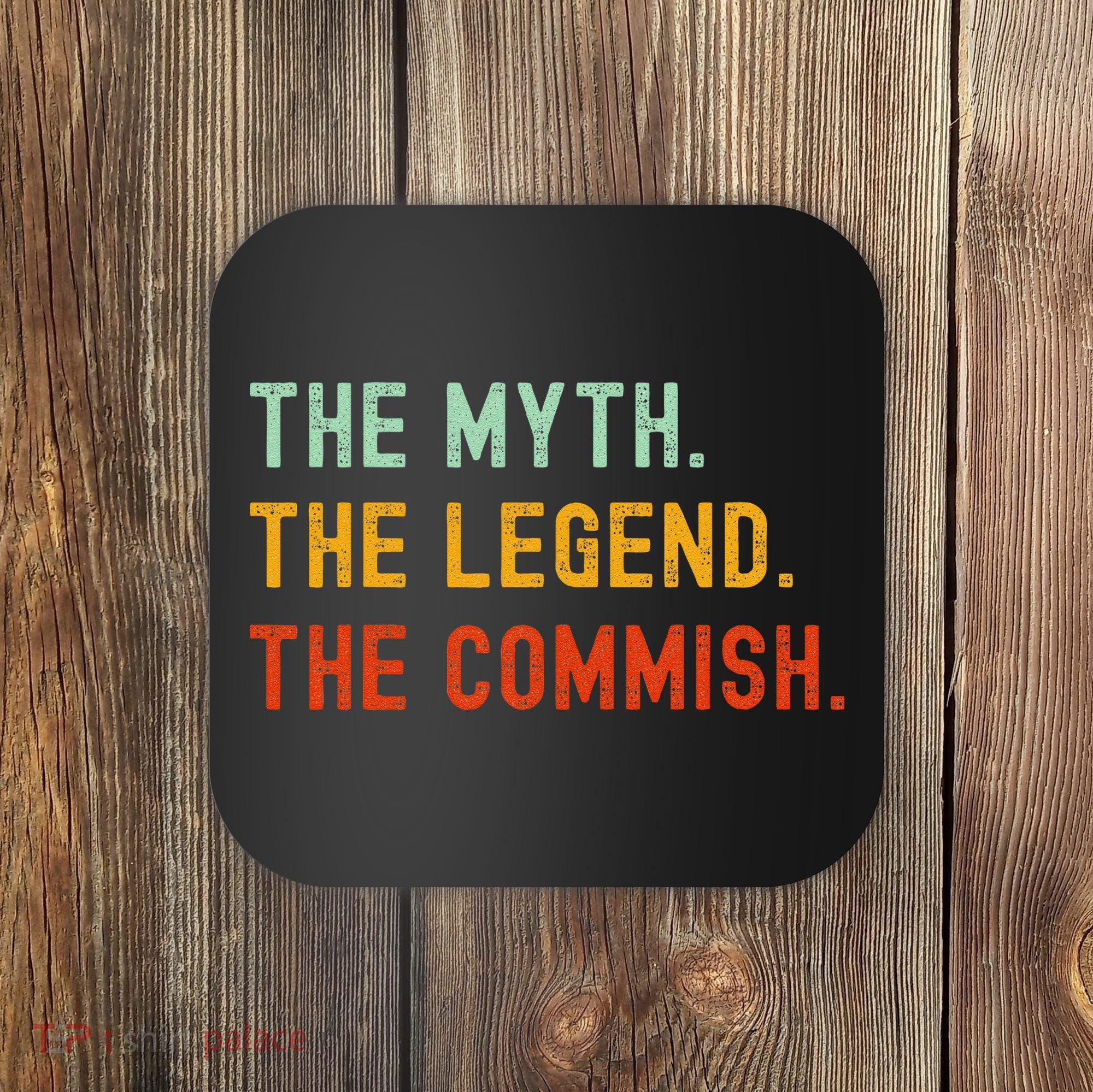 Funny Commish Fantasy Baseball Commissioner Sarcastic Coaster