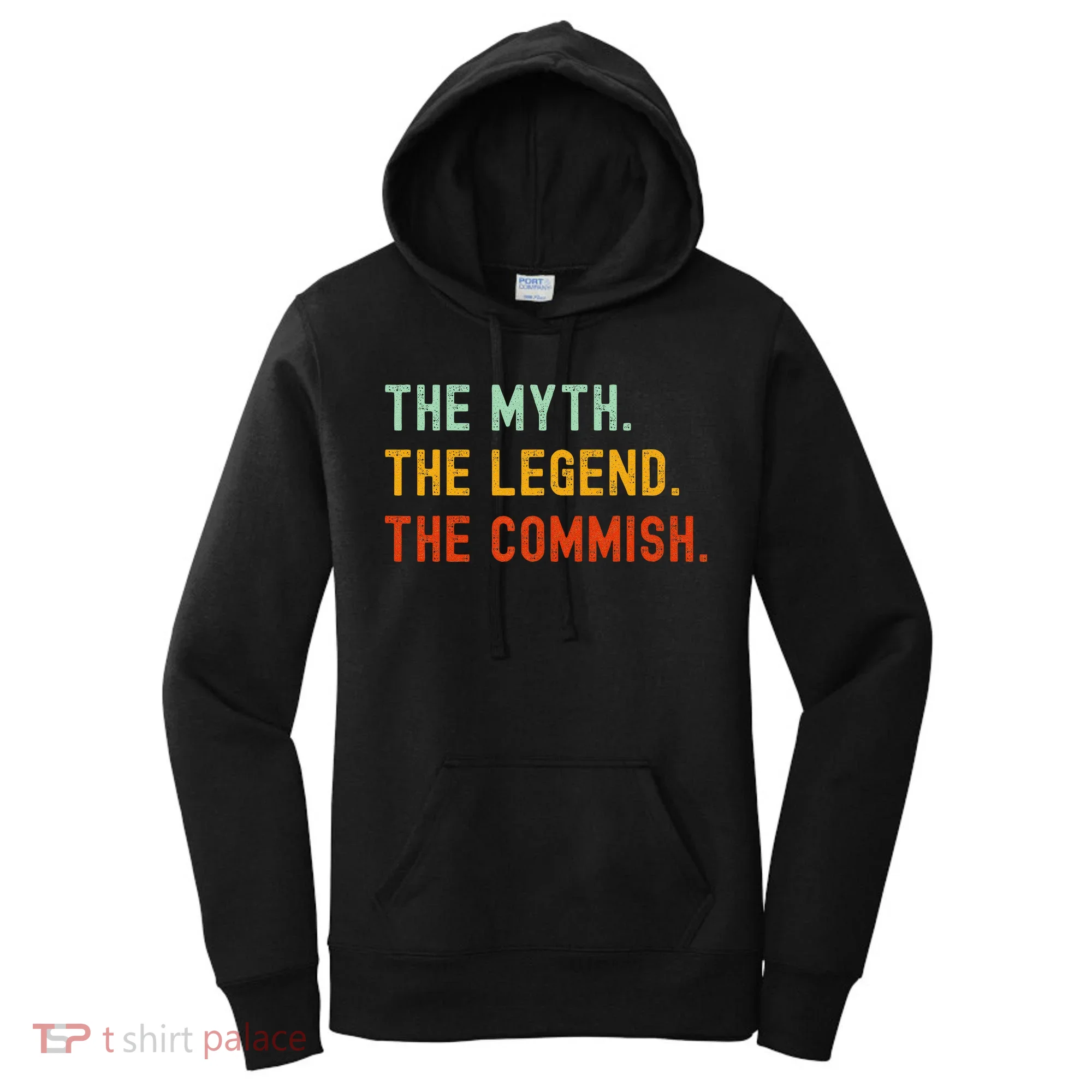 Funny Commish Fantasy Baseball Commissioner Sarcastic Women's Hoodie