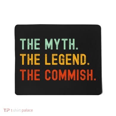 Funny Commish Fantasy Baseball Commissioner Sarcastic Mousepad