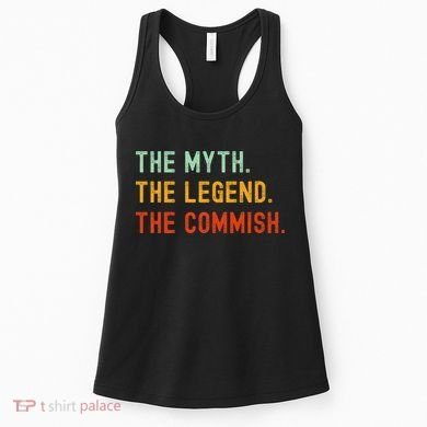 Funny Commish Fantasy Baseball Commissioner Sarcastic Women's Tank Top