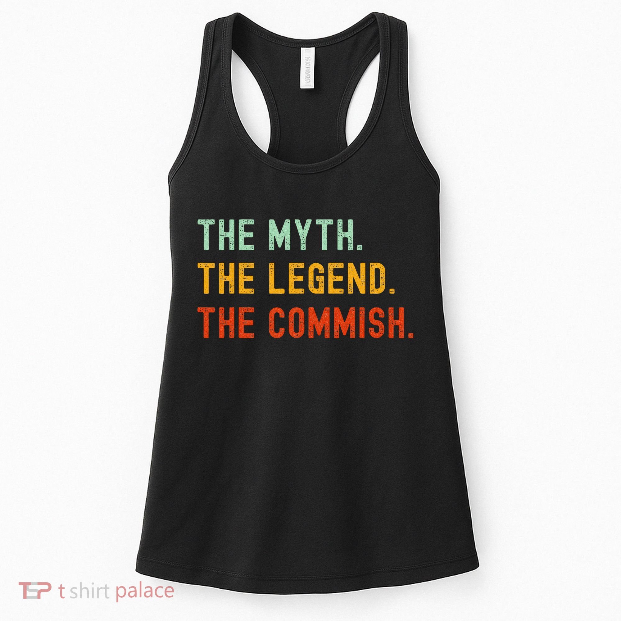 Funny Commish Fantasy Baseball Commissioner Sarcastic Women's Tank Top