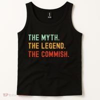 Funny Commish Fantasy Baseball Commissioner Sarcastic Tank Top thumb 2