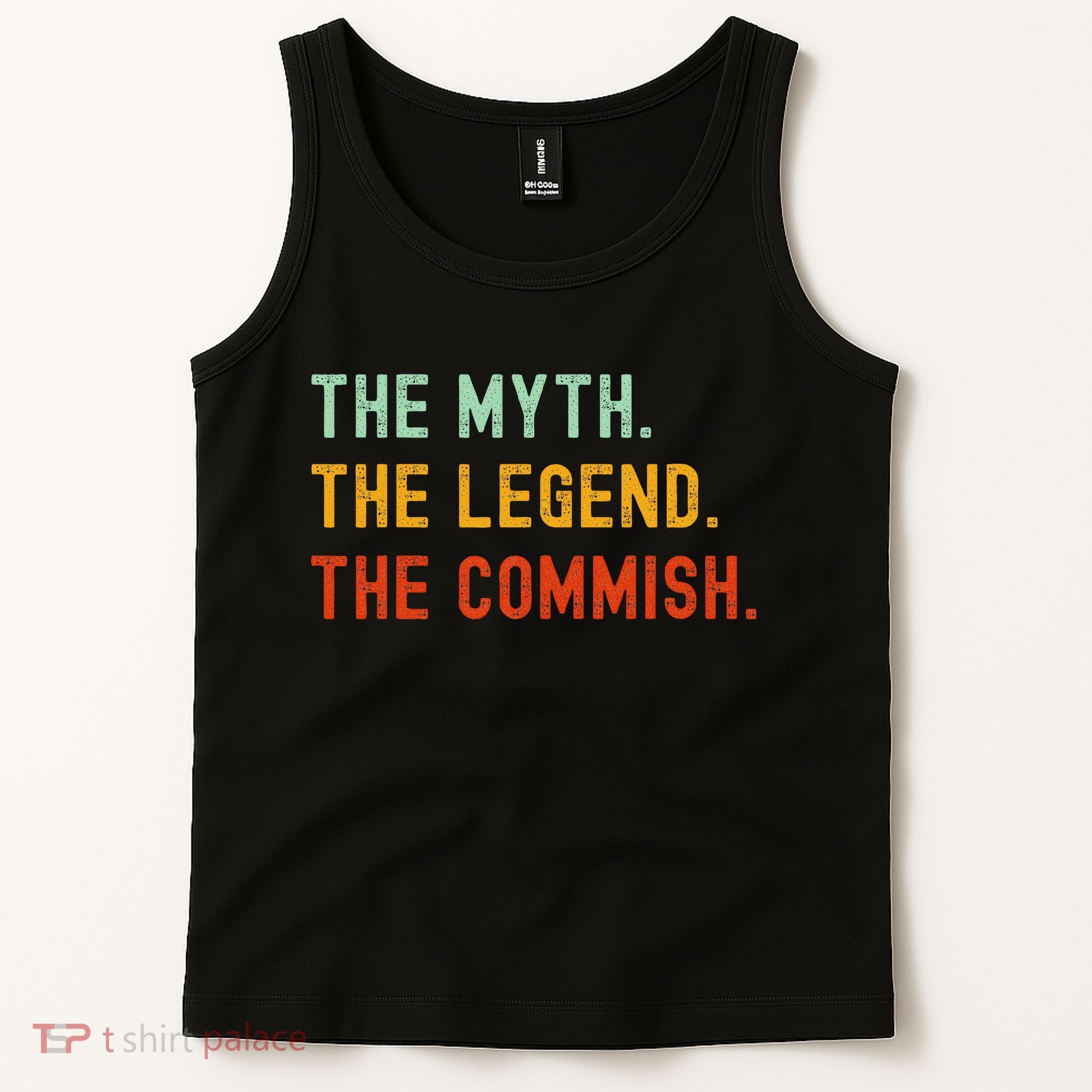 Funny Commish Fantasy Baseball Commissioner Sarcastic Tank Top