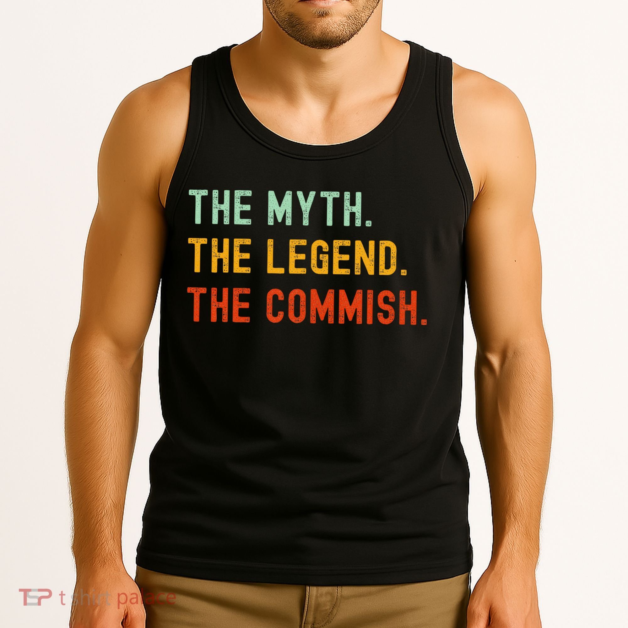 Funny Commish Fantasy Baseball Commissioner Sarcastic Tank Top