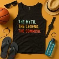 Funny Commish Fantasy Baseball Commissioner Sarcastic Tank Top thumb 4