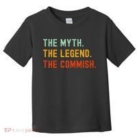 Funny Commish Fantasy Baseball Commissioner Sarcastic Toddler T-Shirt thumb 0