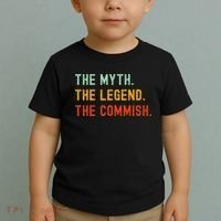 Funny Commish Fantasy Baseball Commissioner Sarcastic Toddler T-Shirt thumb 2