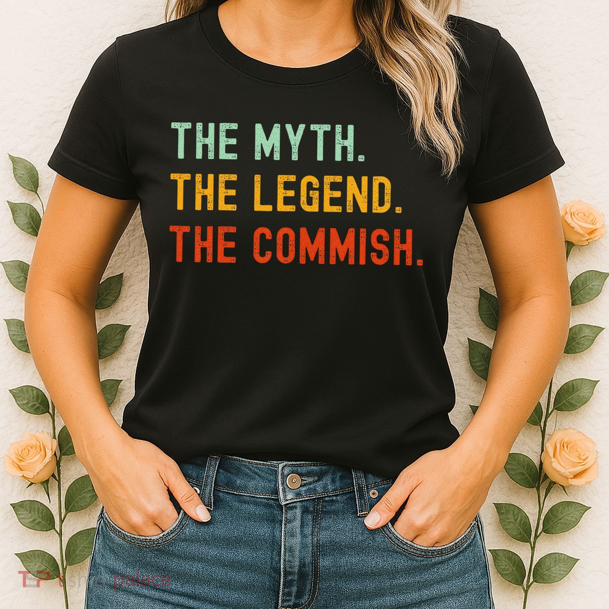 Funny Commish Fantasy Baseball Commissioner Sarcastic Women's T-Shirt