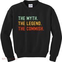 Funny Commish Fantasy Baseball Commissioner Sarcastic Kids Sweatshirt thumb 0