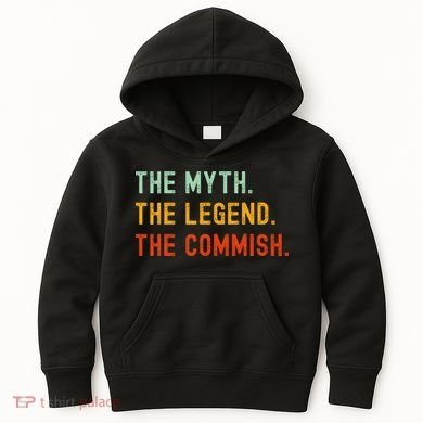 Funny Commish Fantasy Baseball Commissioner Sarcastic Kids Hoodie