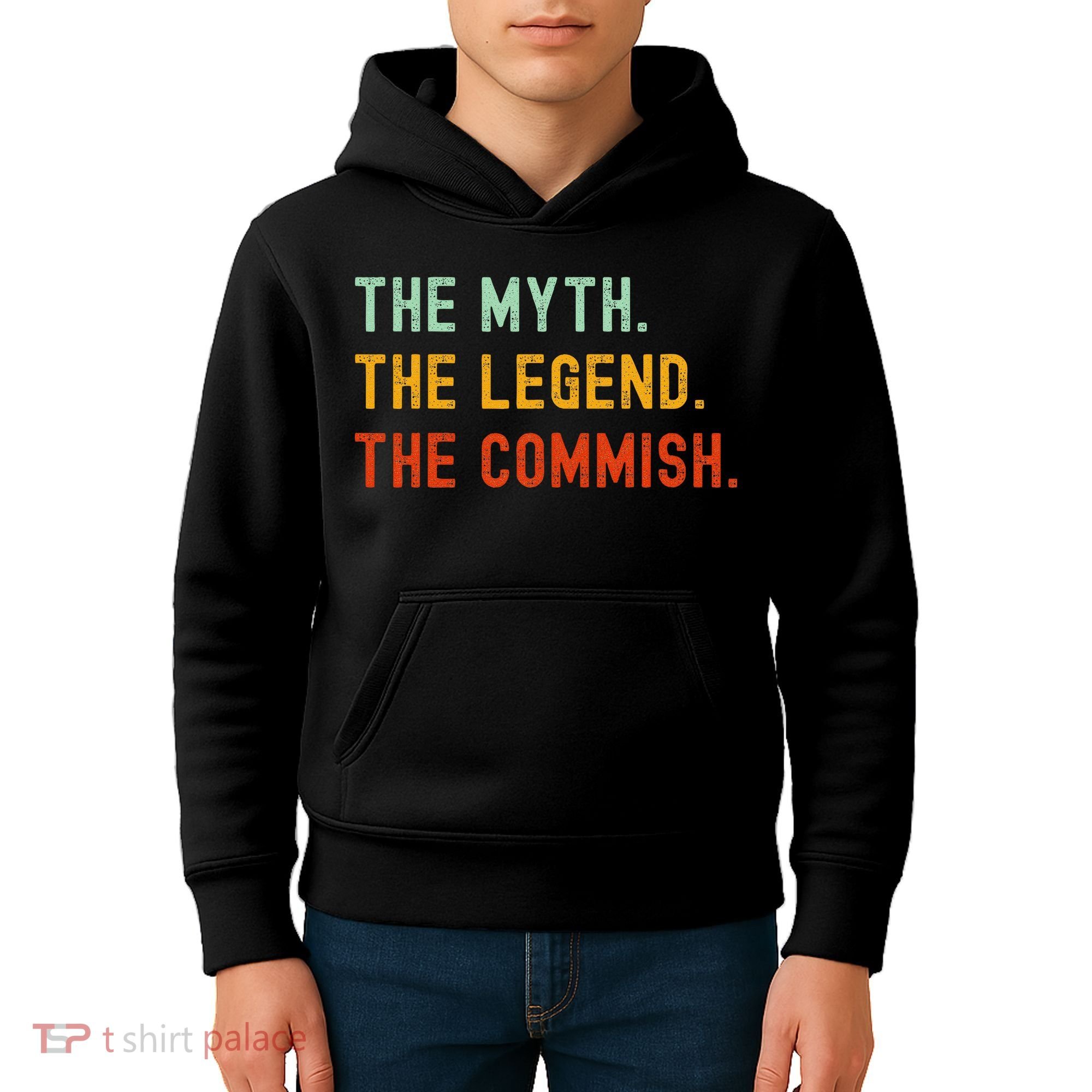 Funny Commish Fantasy Baseball Commissioner Sarcastic Kids Hoodie