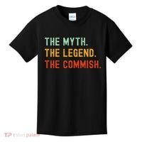 Funny Commish Fantasy Baseball Commissioner Sarcastic Kids T-Shirt thumb 0