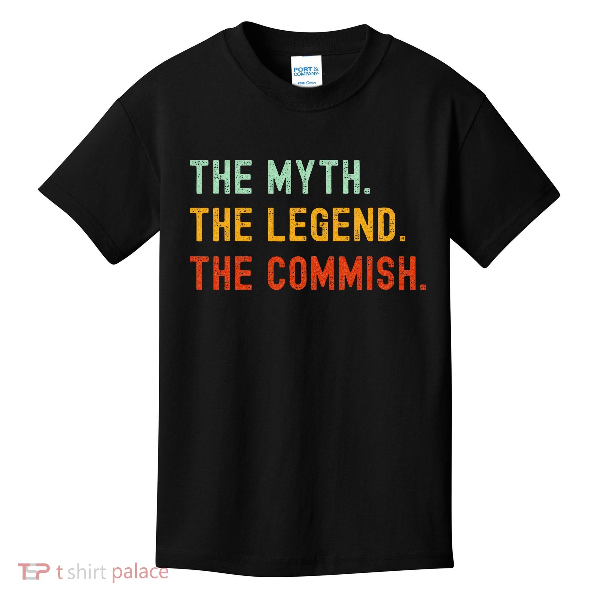 Funny Commish Fantasy Baseball Commissioner Sarcastic Kids T-Shirt