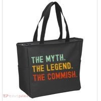 Funny Commish Fantasy Baseball Commissioner Sarcastic Tote Bag thumb 2