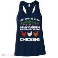 Funny Chicken For Men Women Gardening Chicken Lovers Garden Women's Tank Top thumb 0