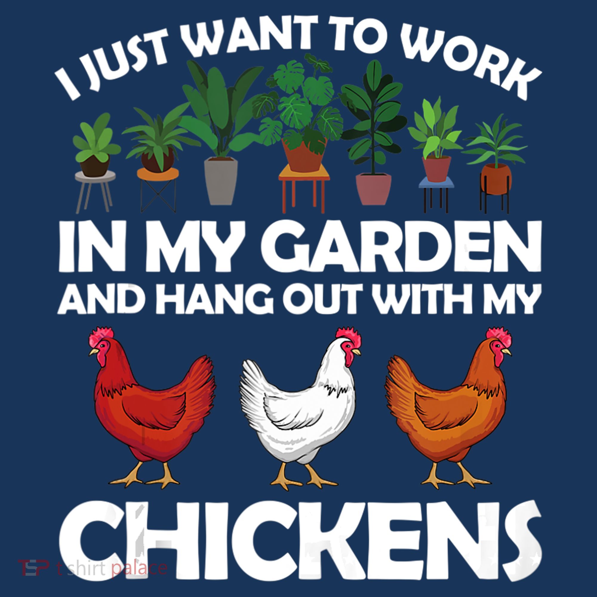 Funny Chicken For Men Women Gardening Chicken Lovers Garden Women's Tank Top