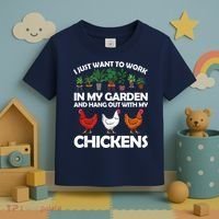 Funny Chicken For Men Women Gardening Chicken Lovers Garden Toddler T-Shirt thumb 3