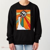 Funny Cool Farm Animal Disco Ball Sunglasses Retro Goose Women's Sweatshirt thumb 0
