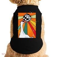 Funny Cool Farm Animal Disco Ball Sunglasses Retro Goose Doggie Tank thumb 0