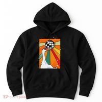 Funny Cool Farm Animal Disco Ball Sunglasses Retro Goose Hoodie thumb 0