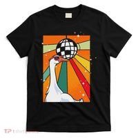 Funny Cool Farm Animal Disco Ball Sunglasses Retro Goose T-Shirt thumb 0