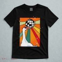 Funny Cool Farm Animal Disco Ball Sunglasses Retro Goose T-Shirt thumb 5