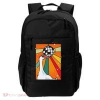 Funny Cool Farm Animal Disco Ball Sunglasses Retro Goose Backpack thumb 0