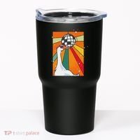 Funny Cool Farm Animal Disco Ball Sunglasses Retro Goose Tumbler thumb 0