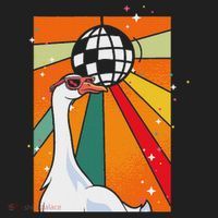 Funny Cool Farm Animal Disco Ball Sunglasses Retro Goose Tumbler thumb 3