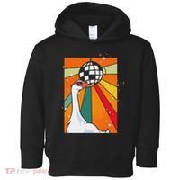 Funny Cool Farm Animal Disco Ball Sunglasses Retro Goose Toddler Hoodie thumb 0