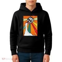 Funny Cool Farm Animal Disco Ball Sunglasses Retro Goose Kids Hoodie thumb 4