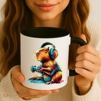 Funny Capybara Coffee Mug thumb 3