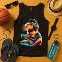 Funny Capybara Tank Top thumb 4