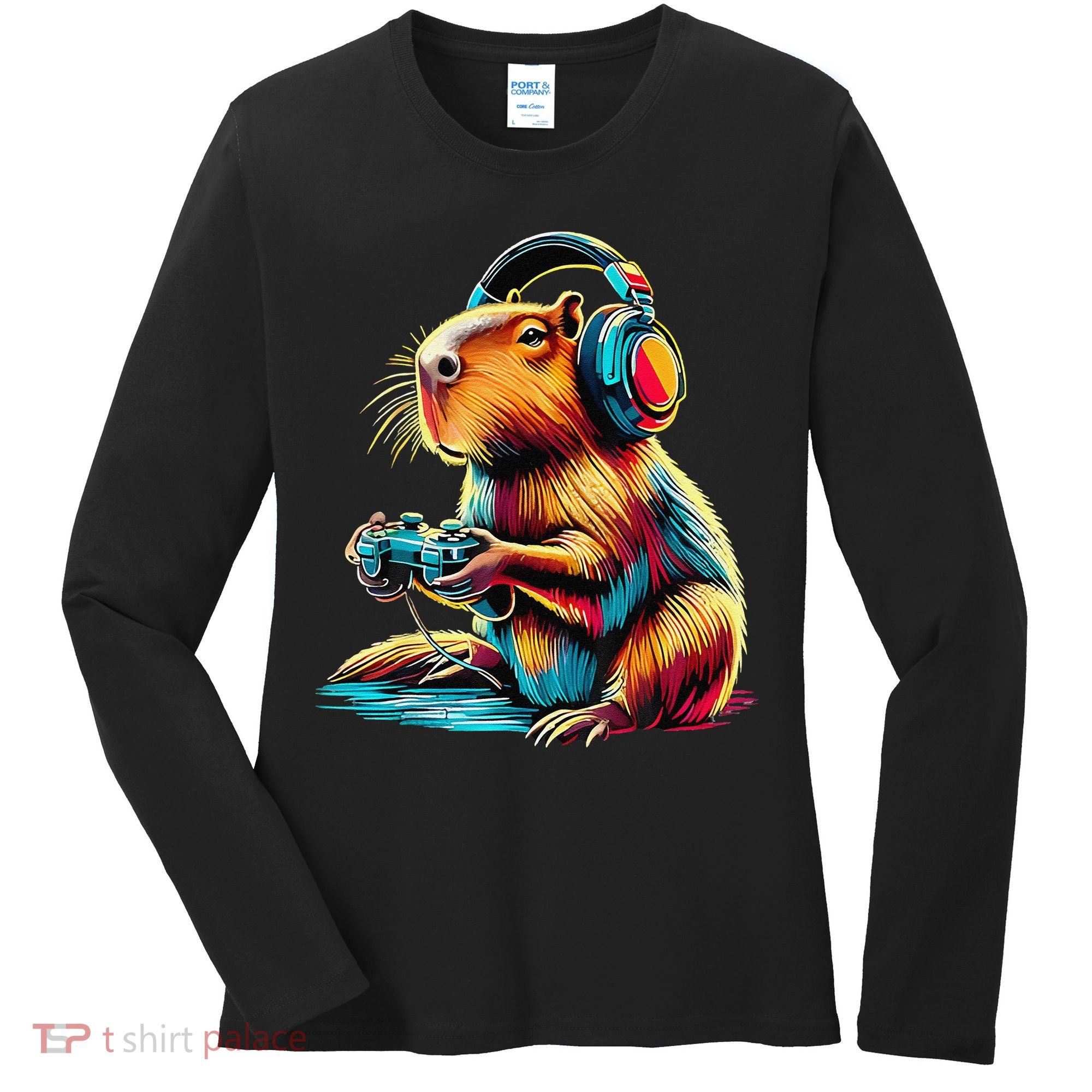 Funny Capybara Women's Long Sleeve Shirt