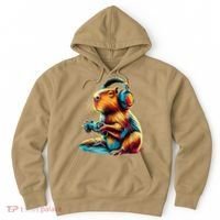 Funny Capybara Hoodie thumb 0