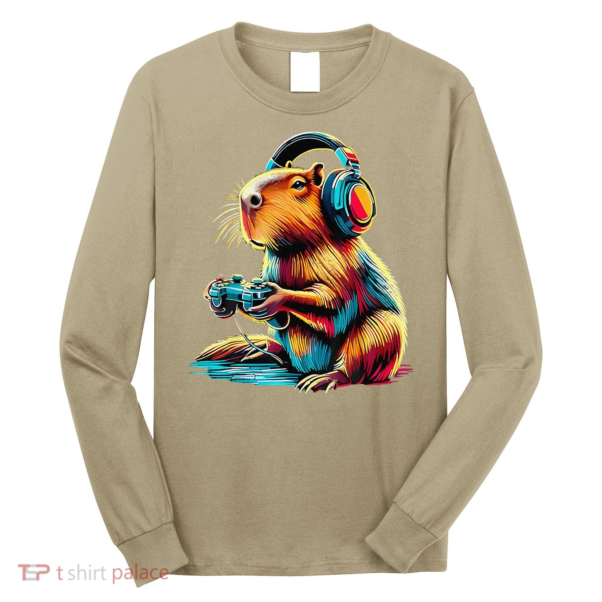 Funny Capybara Long Sleeve Shirt