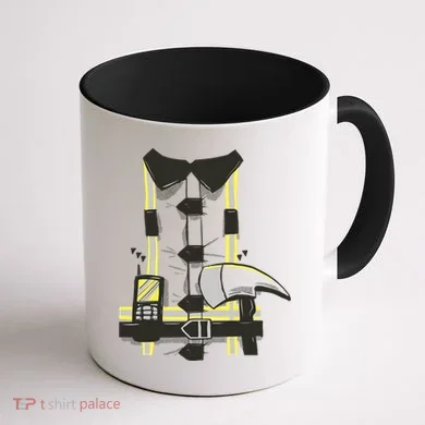 Firefighter Costume Coffee Mug back