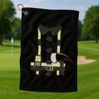 Firefighter Costume Golf Towel thumb 1