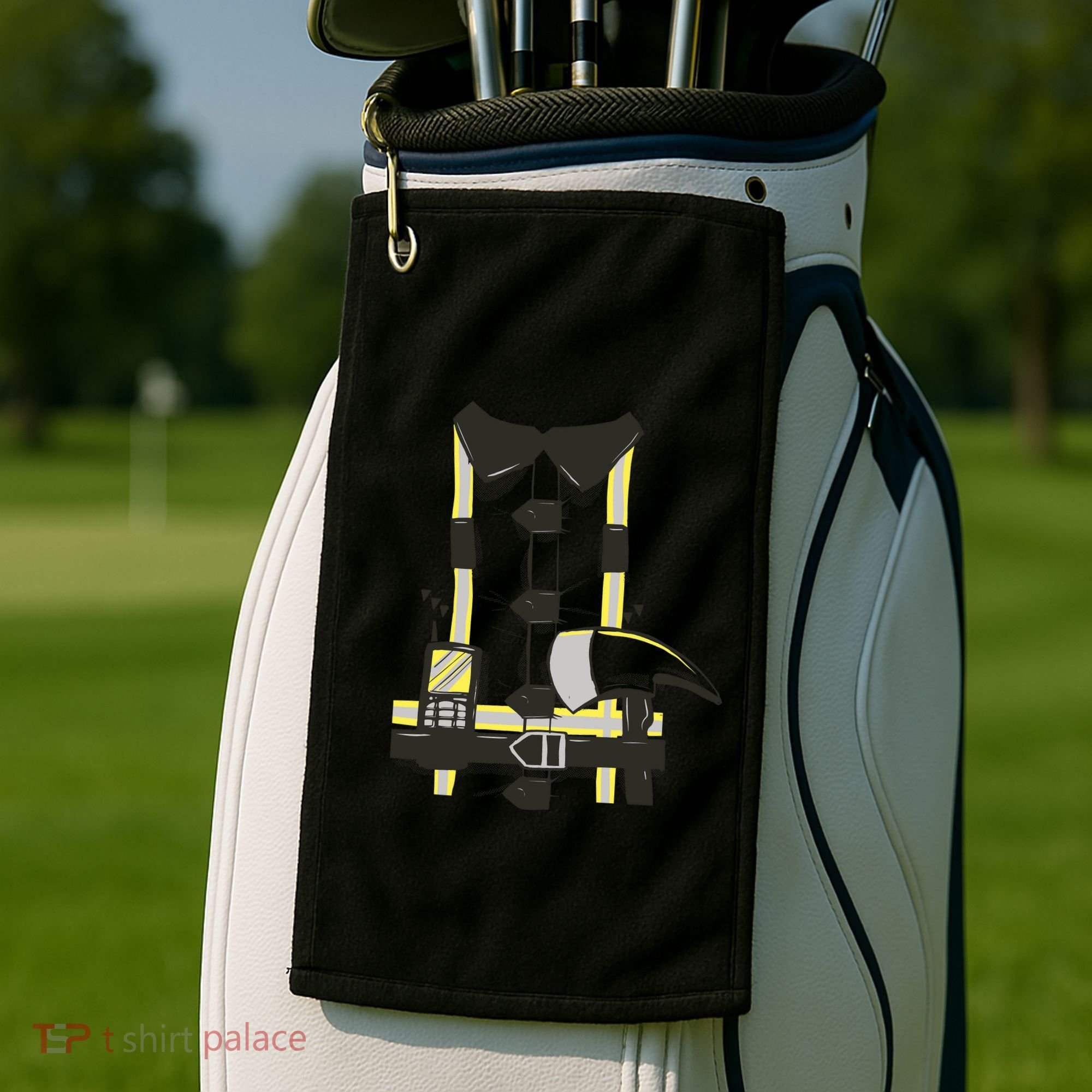 Firefighter Costume Golf Towel