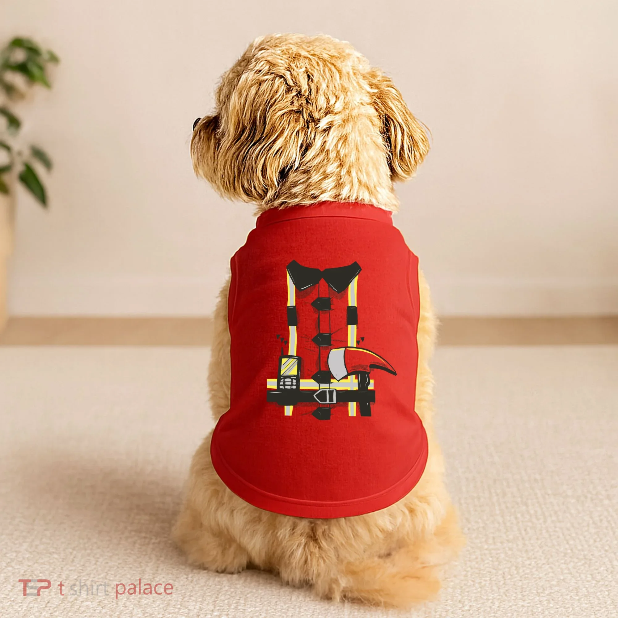 Firefighter Costume Doggie Tank