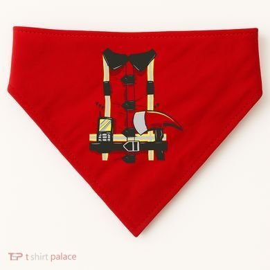 Firefighter Costume USA-Made Doggie Bandana