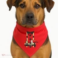 Firefighter Costume USA-Made Doggie Bandana thumb 1