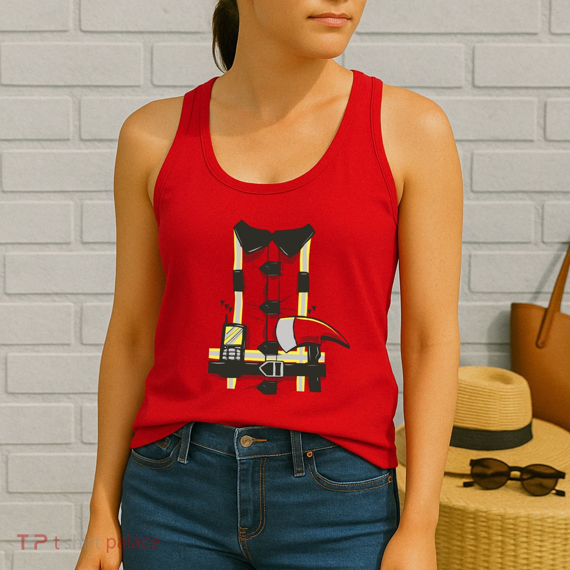 Firefighter Costume Women's Tank Top