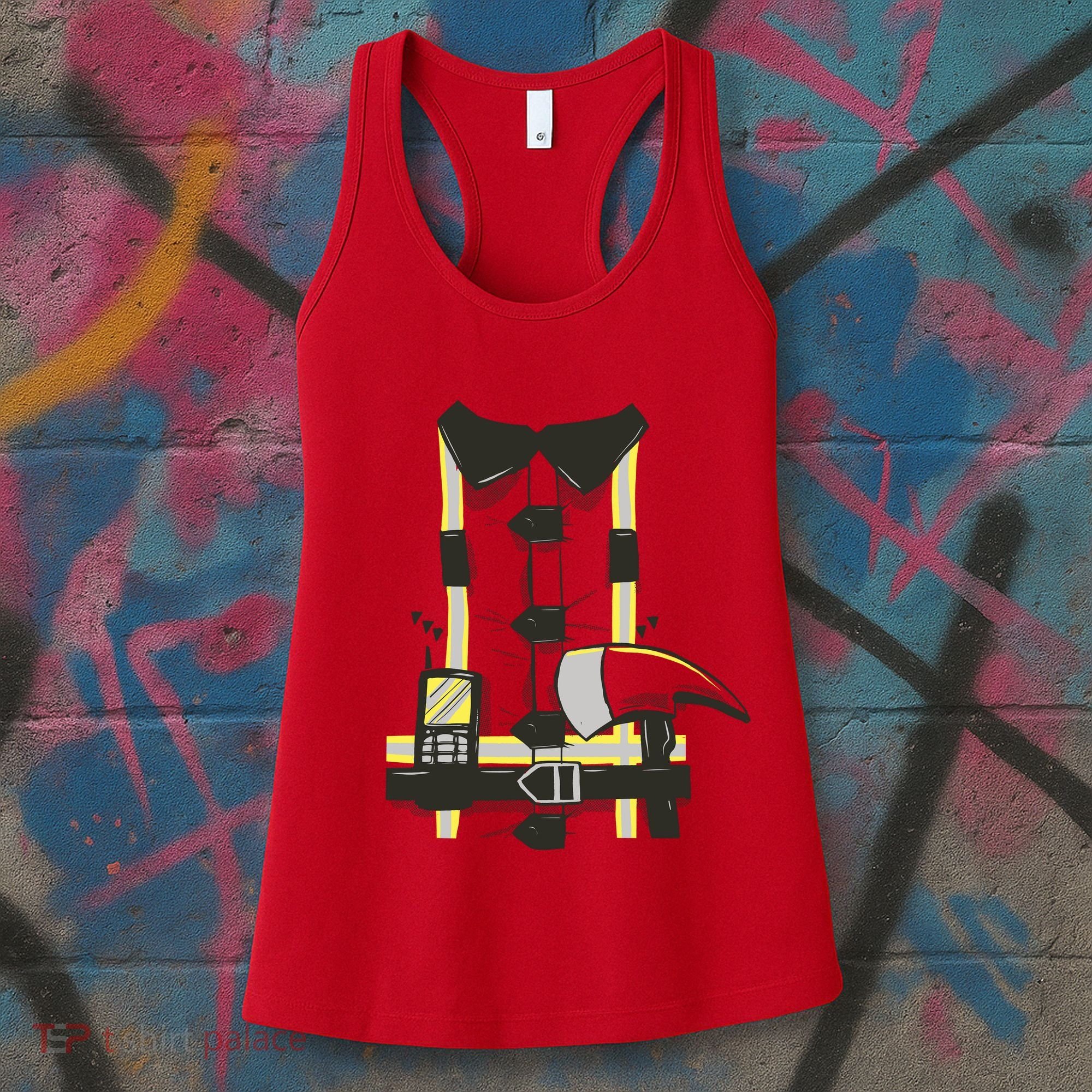 Firefighter Costume Women's Tank Top
