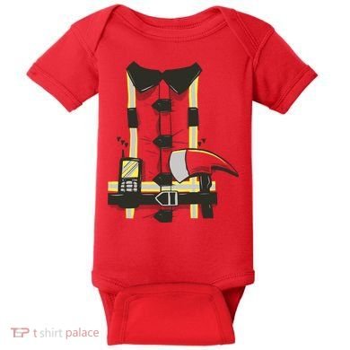 Firefighter Costume Baby Bodysuit